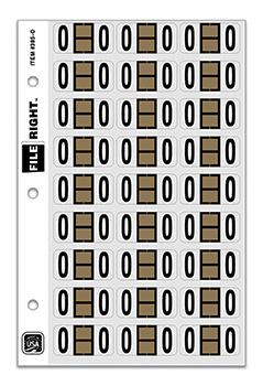 File right™ brand - alphabet labels